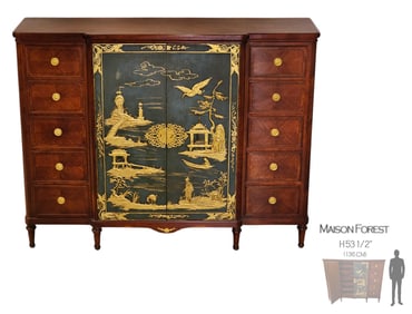 19th C. Chinese Chinoiserie Qing Dynasty Cabinet