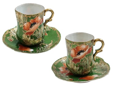 Pair Of 1940's Japanese Cup & Saucer