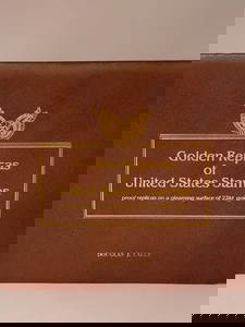Golden Replicas Of United States Stamps, Proof Replicas On A Gleaming Surface Of 22KT Gold