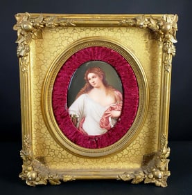 KPM Plaque of Flora After Titan, Circa 1900