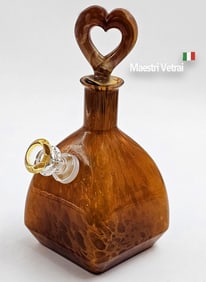 Vintage Tortoise Italian Maestri Vetrai Murano Custom Glass