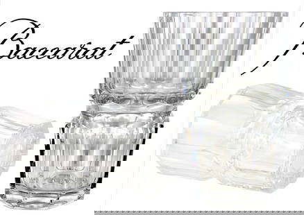 Baccarat Crystal Vase With Makers Mark: Baccarat Crystal Vase With Makers Mark. H 7 1/2" x W 5"