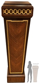 Large Bronze Mounted Pedestals