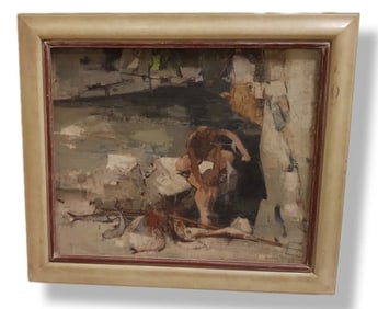 Impressionist Oil On Painting By Michel Rodde (French, 1913-2009)