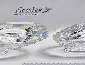 Orrefors Sweden Discus Votive Candle Holder Designed By Lars Hellsten: Orrefors Sweden Discus Votive Candle Holder Designed By Lars Hellsten. H 2 1/8" x W 5 1/4"