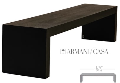 Giorgio Armani Casa Ebonized ‘San Francisco’ Console \ Rest Bench