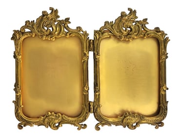 19th Century French Bronze Photo Frame