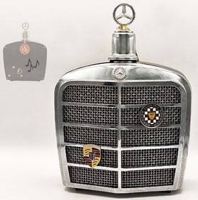 Vintage musical Mercedes Benz Decanter