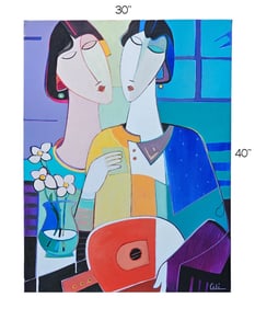 'Whispers Of Peace' Acrylic On Canvas Painting