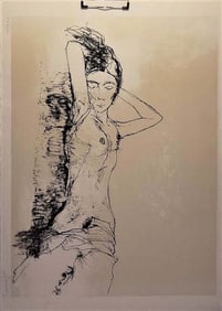 Jean Jansem French Armenian (1920-2013) Lithograph On Paper Depicting Sleeping Nude, Signed And Numb