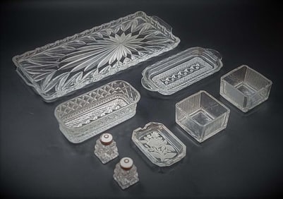 8 Items Lot, Crystal Pieces