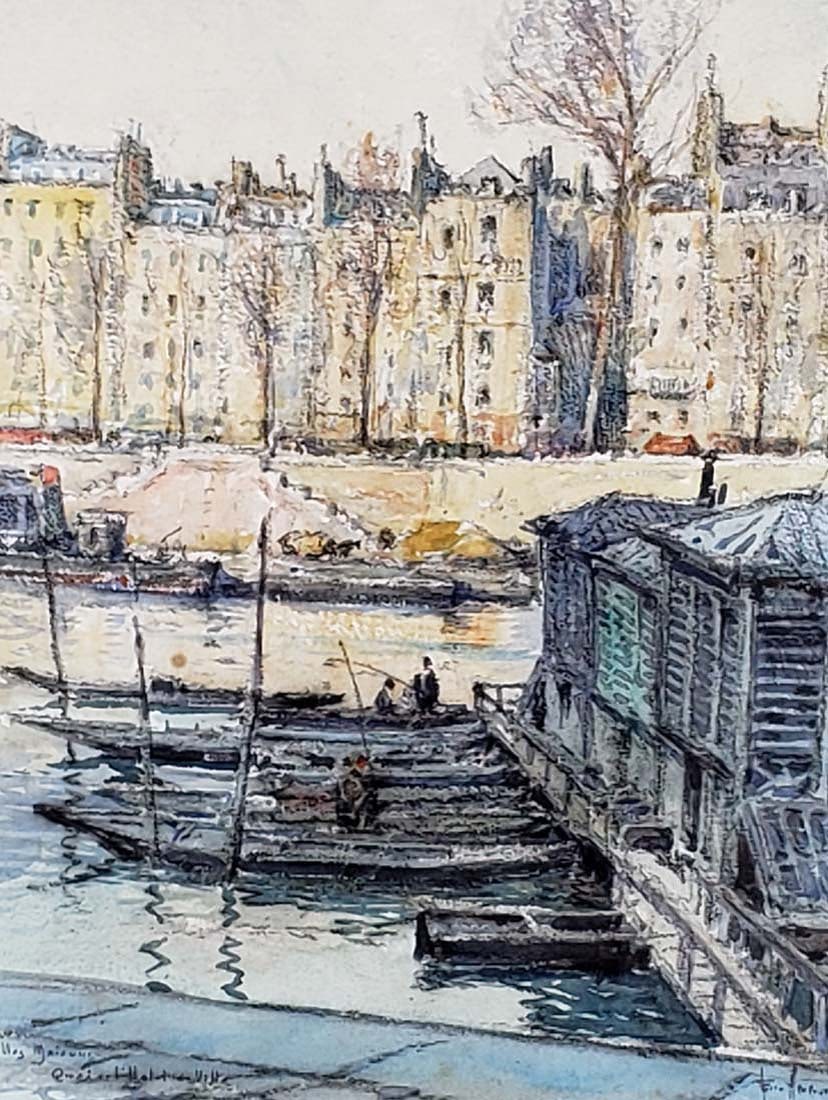 Antique Framed Watercolor Signed - 2