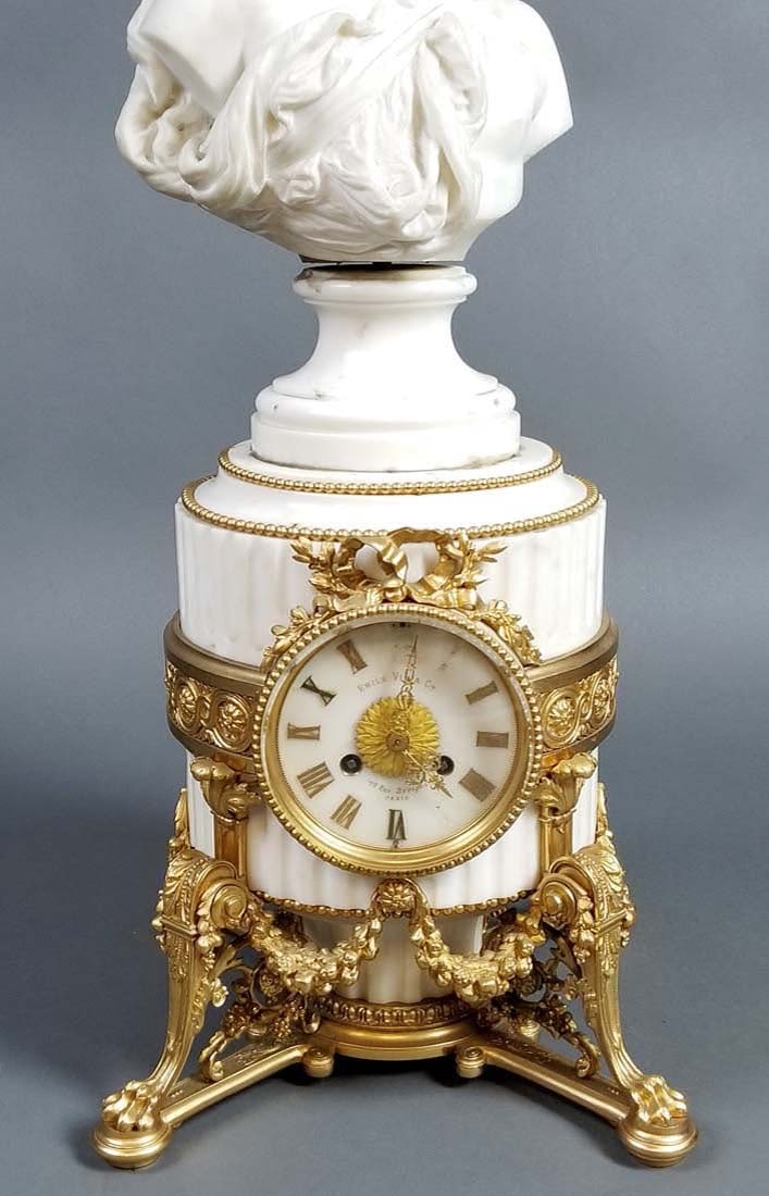 A Magnificent French Louis XVI Style Marble and Gilt - 2