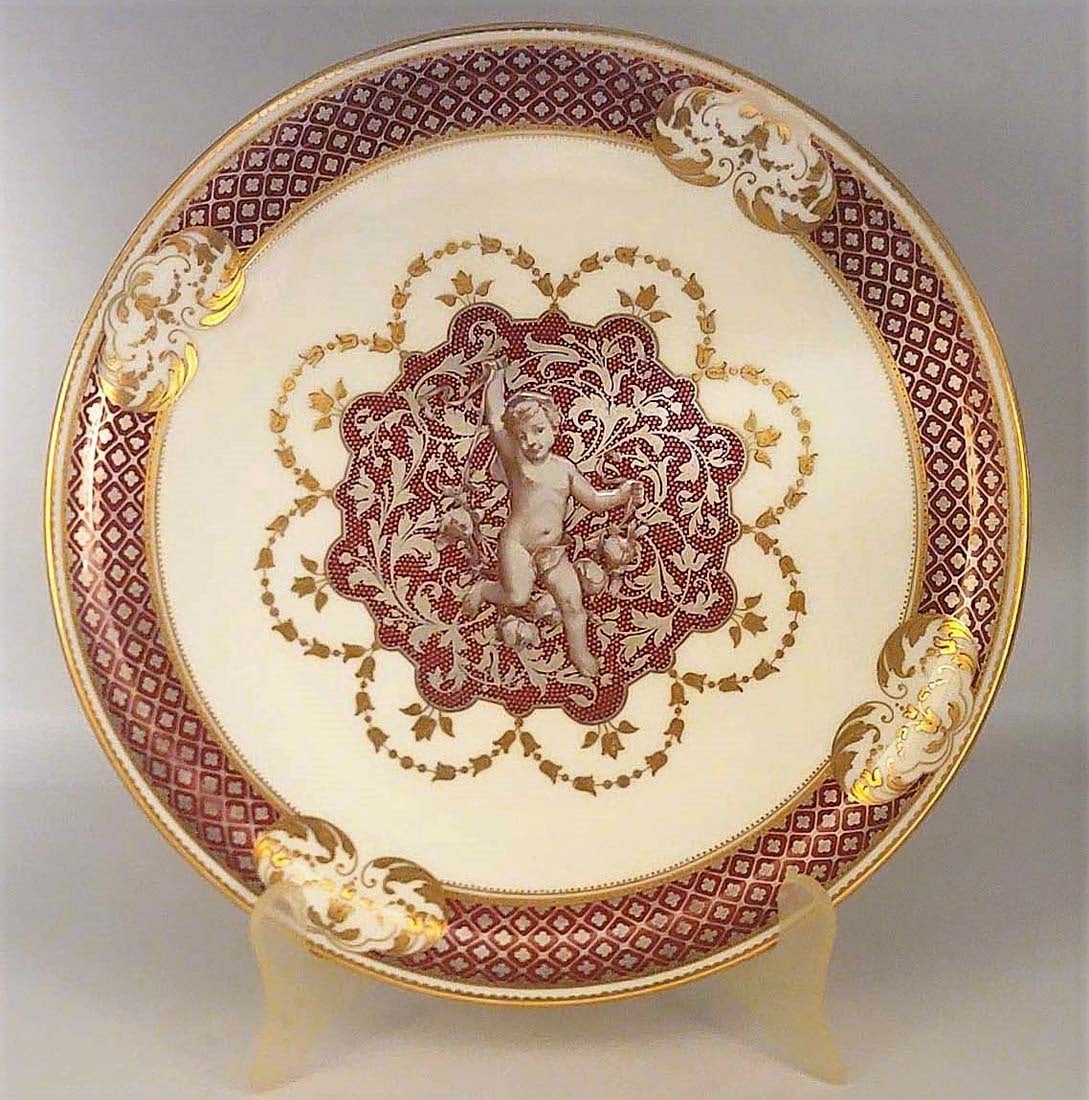 19th C. French Hand Painted Cupid With Fine Enameling (1 of 4)