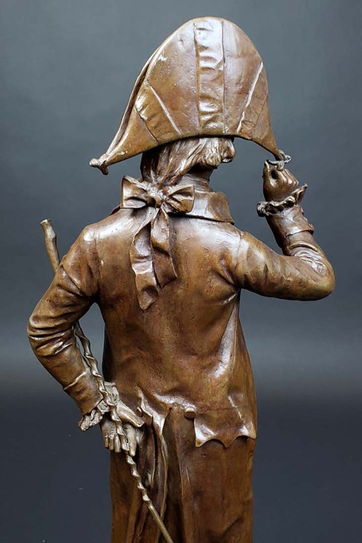 Edward Cormier Signed Elegant Patinated Bronze w/ - 6