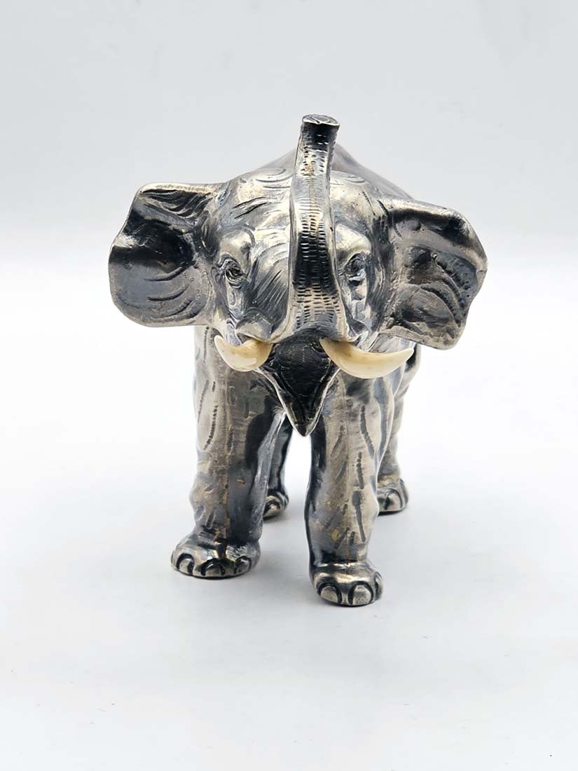German Sterling Silver (358g) Elephant Statue - 3