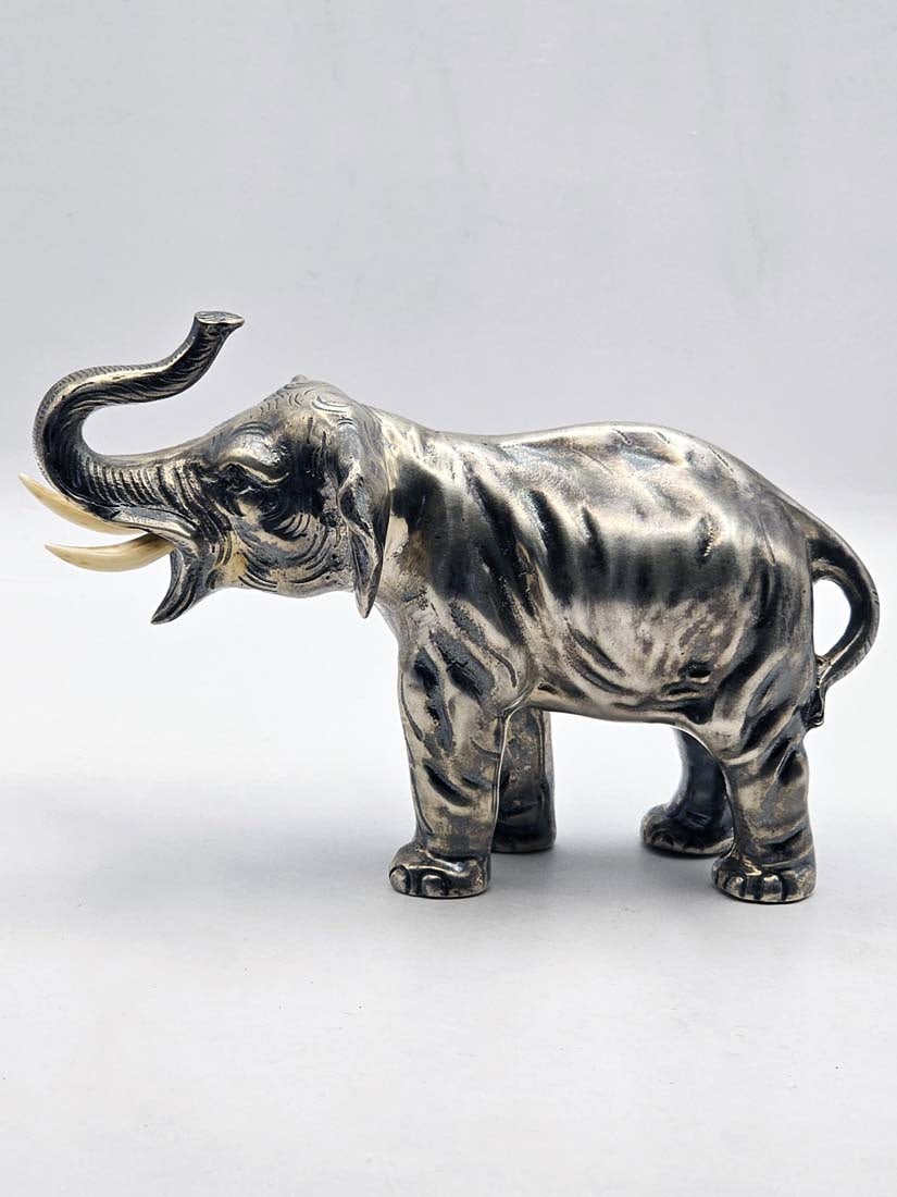 German Sterling Silver (358g) Elephant Statue - 4