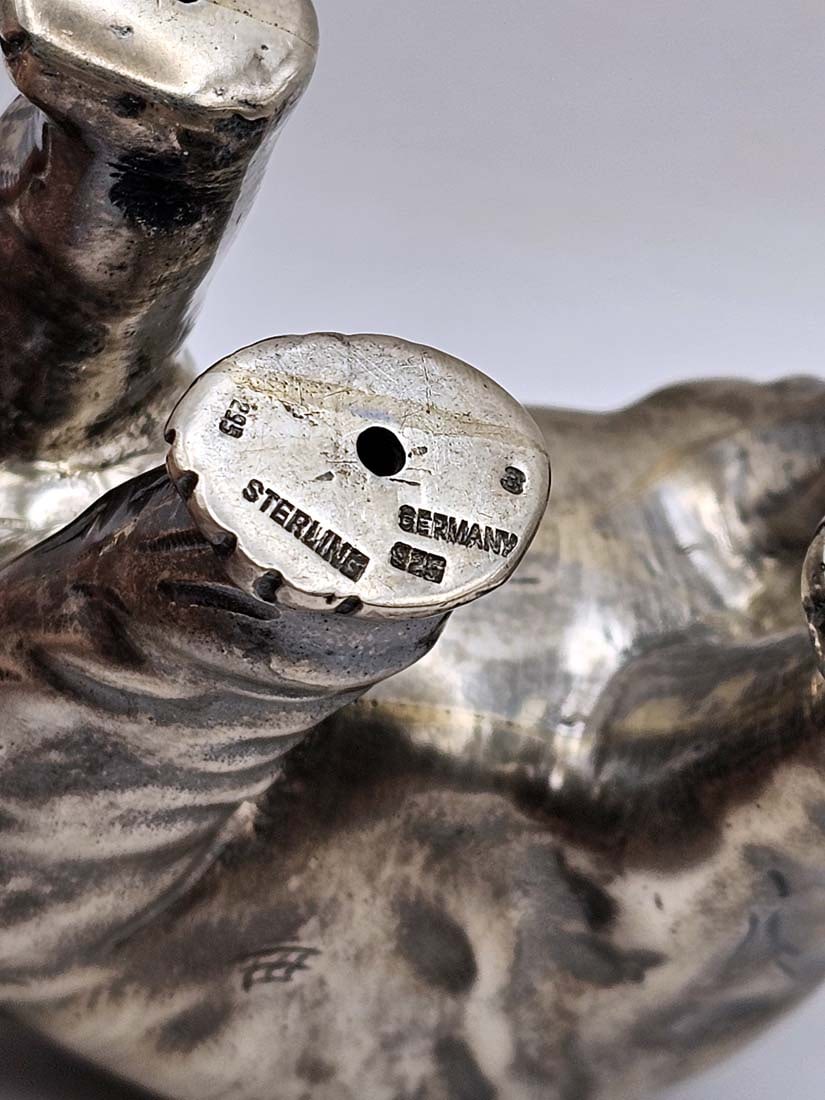 German Sterling Silver (358g) Elephant Statue - 5