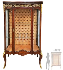 19th C. French Bronze Mounted Linke Style Vitrine