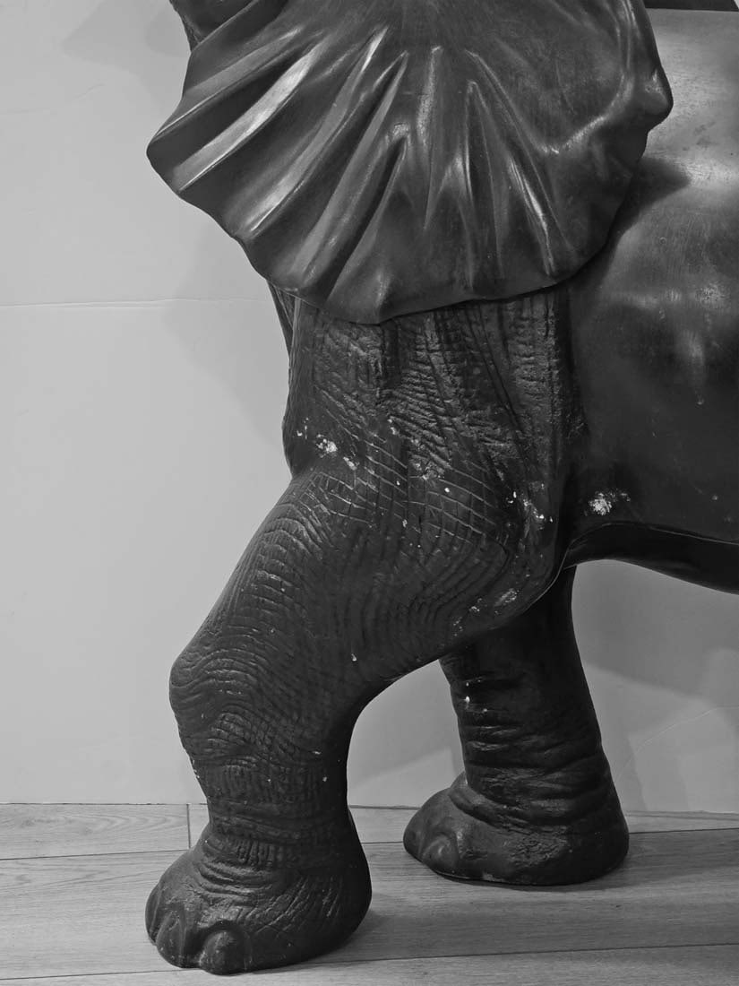 Large Continental Figural Bronze Elephant Statue - 4