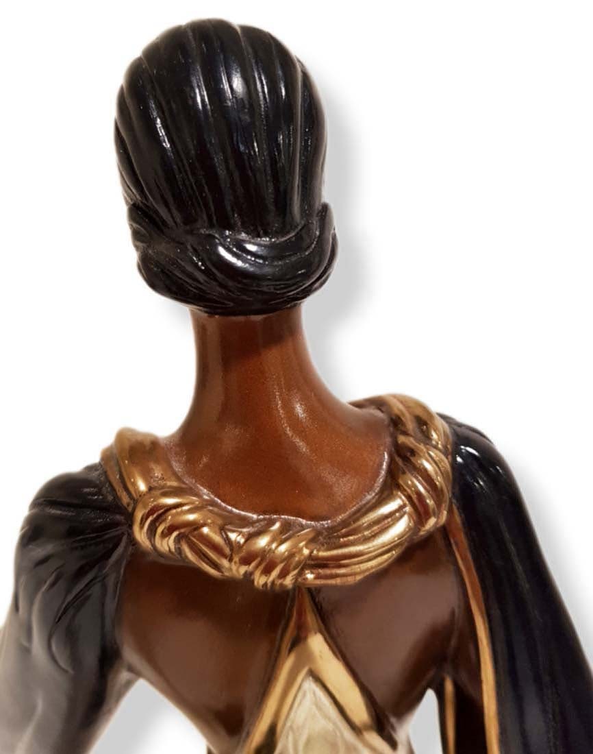 ERTE FIRE-LEAVES BRONZE SCULPTURE, SIGNED - 7