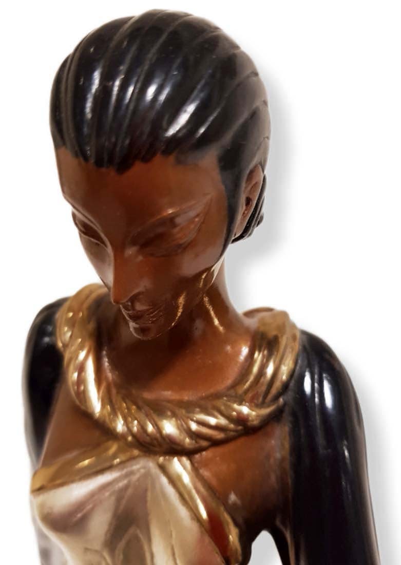 ERTE FIRE-LEAVES BRONZE SCULPTURE, SIGNED - 9