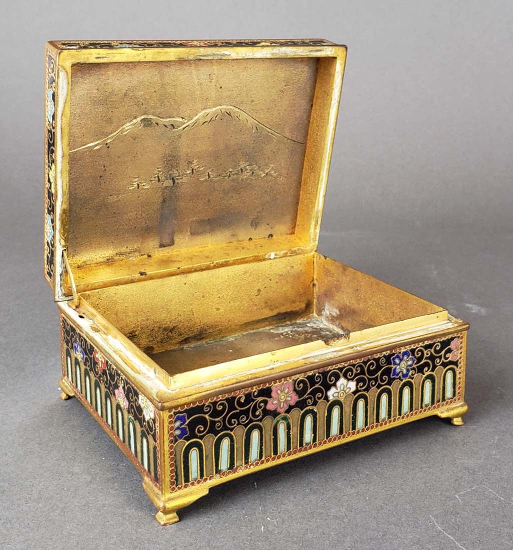 Chinese Enamel Jewelry Box - 3