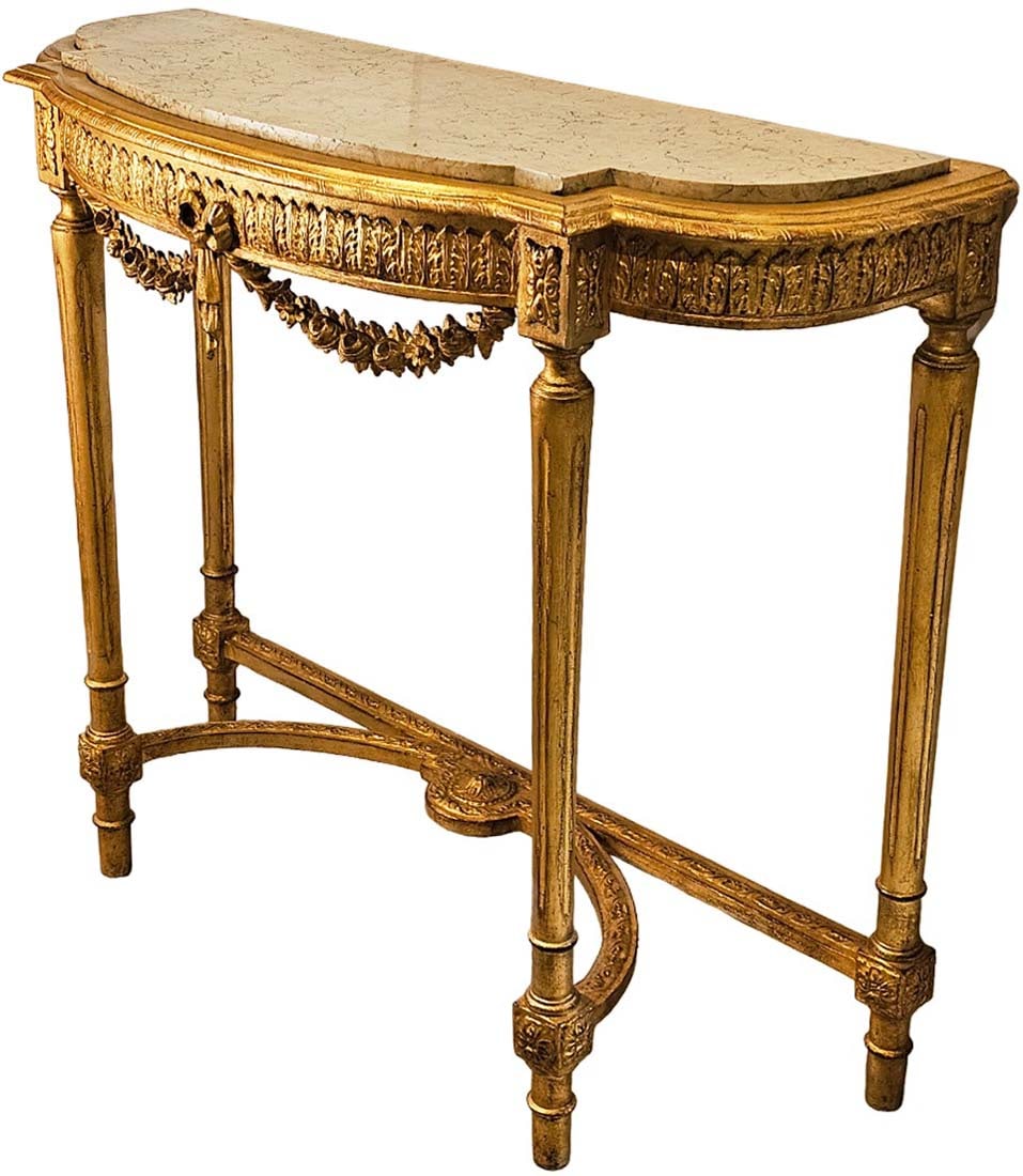 19th C. French Top Marble Console - 2