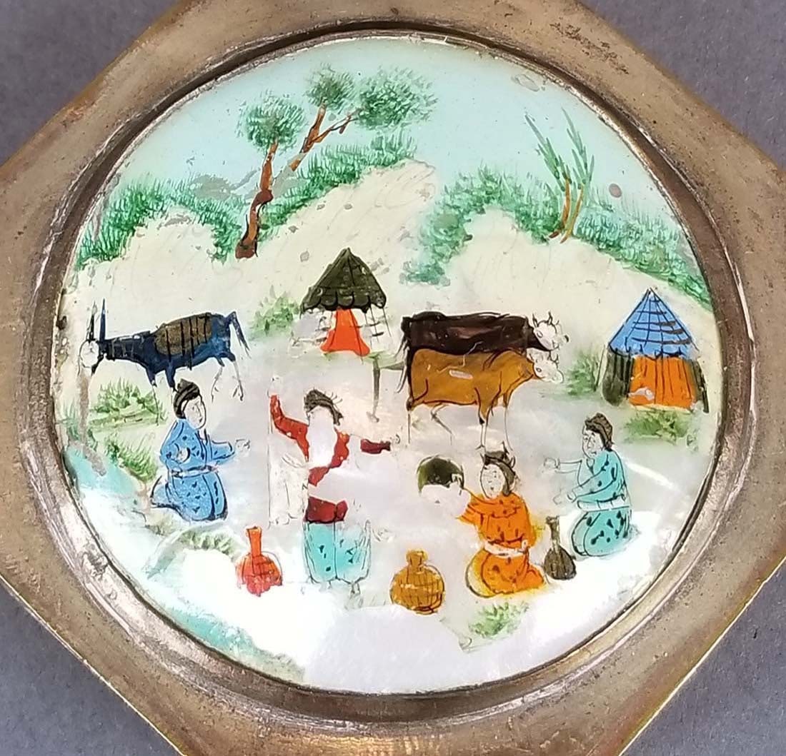 Persian Silver & Enamel Box - 3