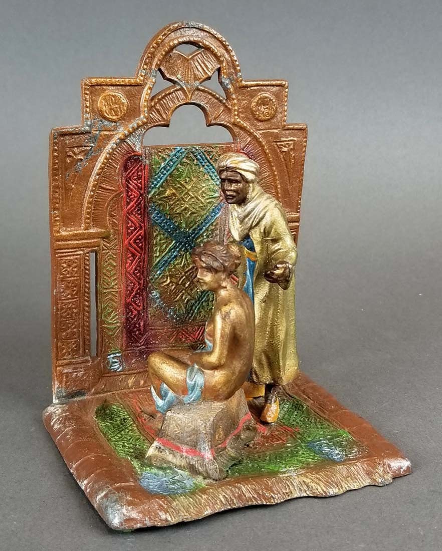 Austrian Bergman Style Cold Painted Figure: Austrian Bergman Style Cold Painted Figure. Measures H: 6" W: 4 1/4"