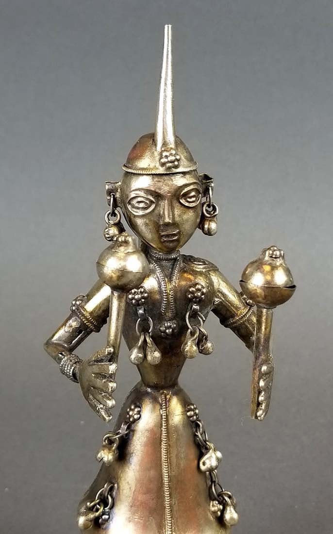 Indian Silverplated Figure - 2