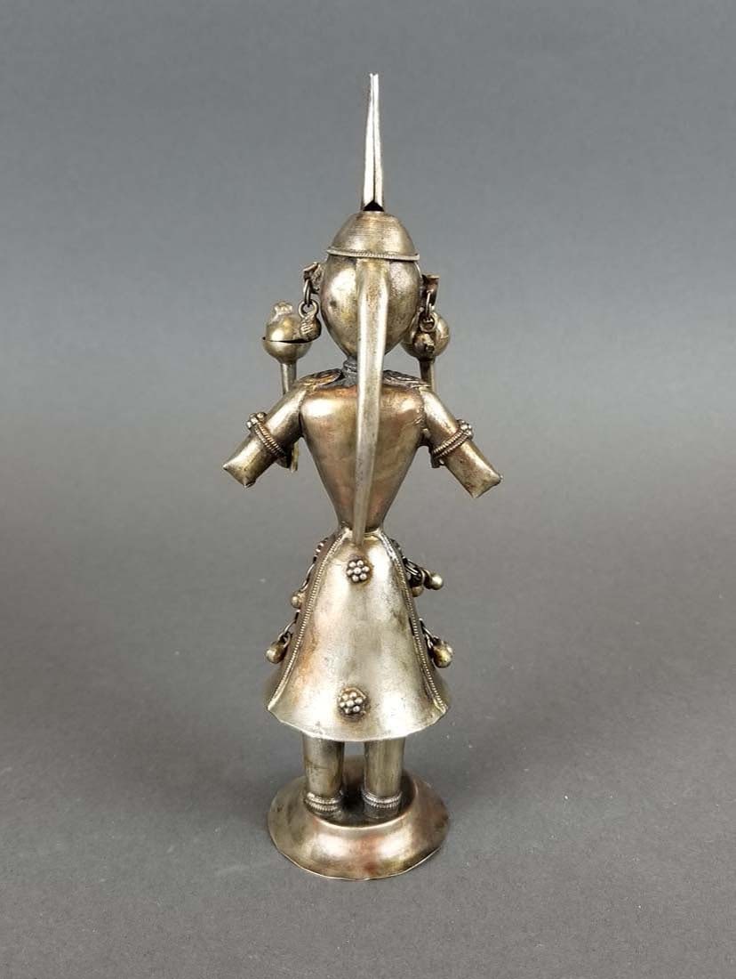 Indian Silverplated Figure - 4