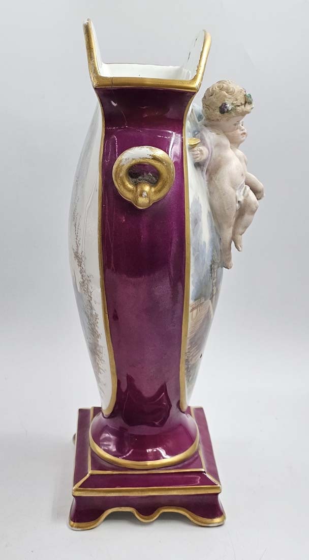 19th C. Figural Vienna Style Vases - 9