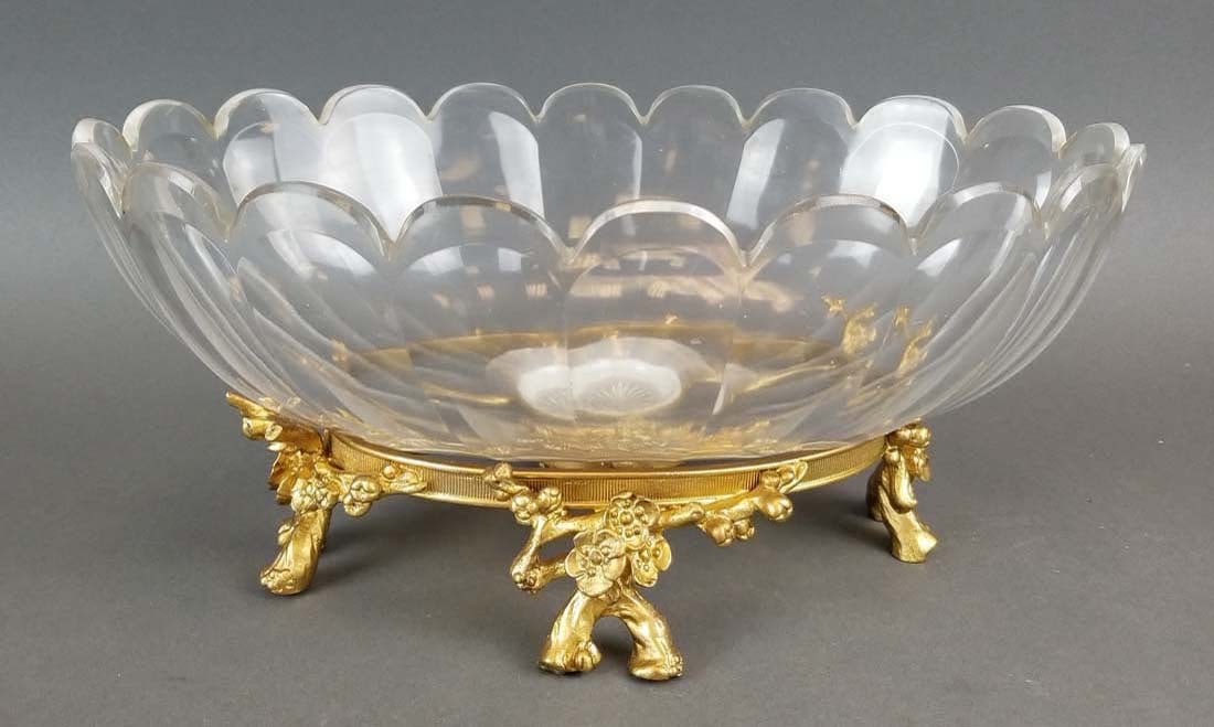 19th C. French Bronze & Baccarat Crystal (1 of 3)