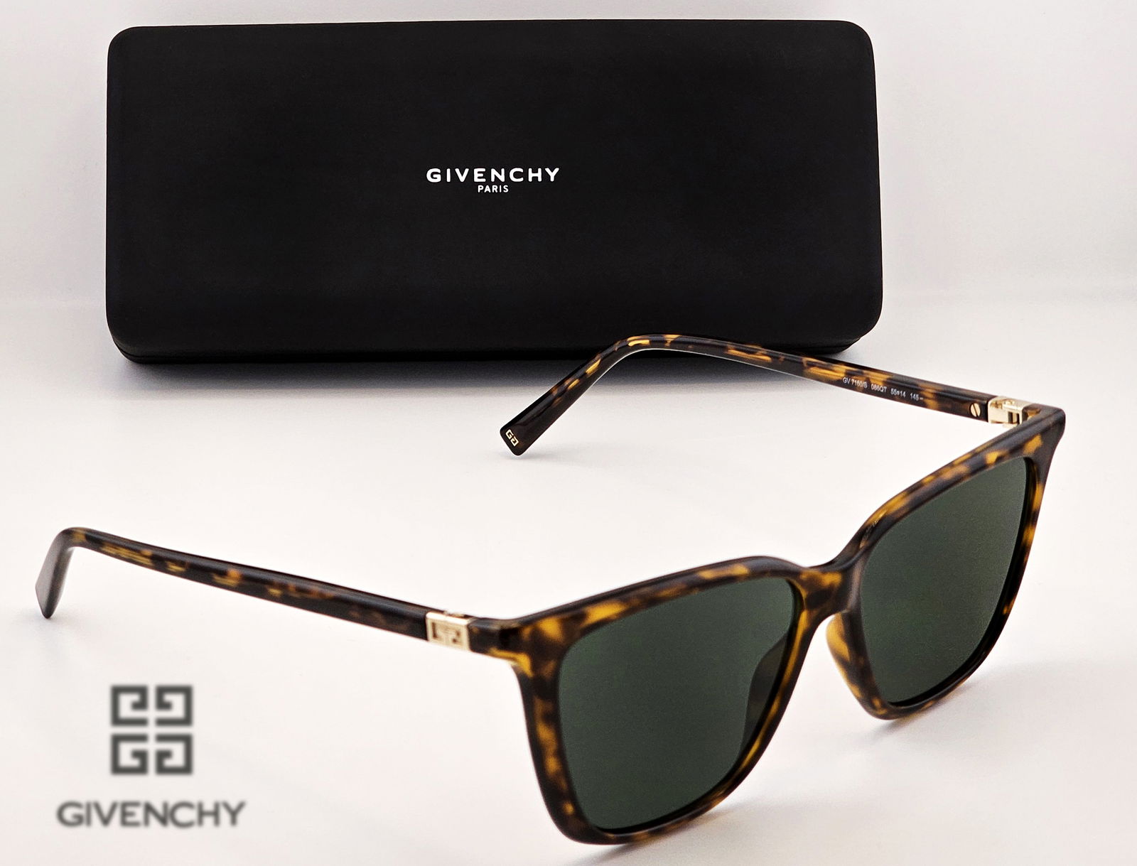 Givenchy Wayfarer Tinted GV 7160/S Cat-Eye Sunglasses: Givenchy Wayfarer Tinted GV 7160/S Cat-Eye Sunglasses. The green CR39-plastic lens material provides UV protection with non-gradient technology and lens category III. These are woman sunglasses for wh