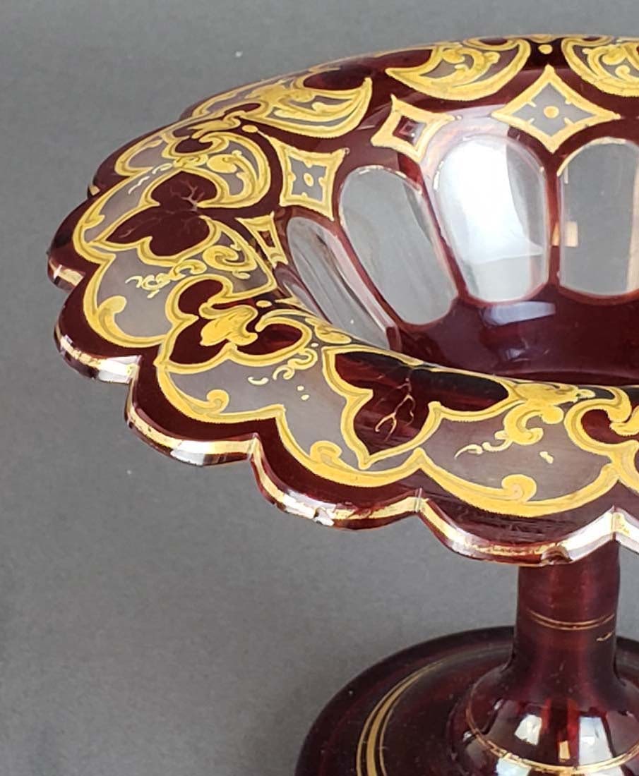 Bohemian Glass Candy Dish - 2