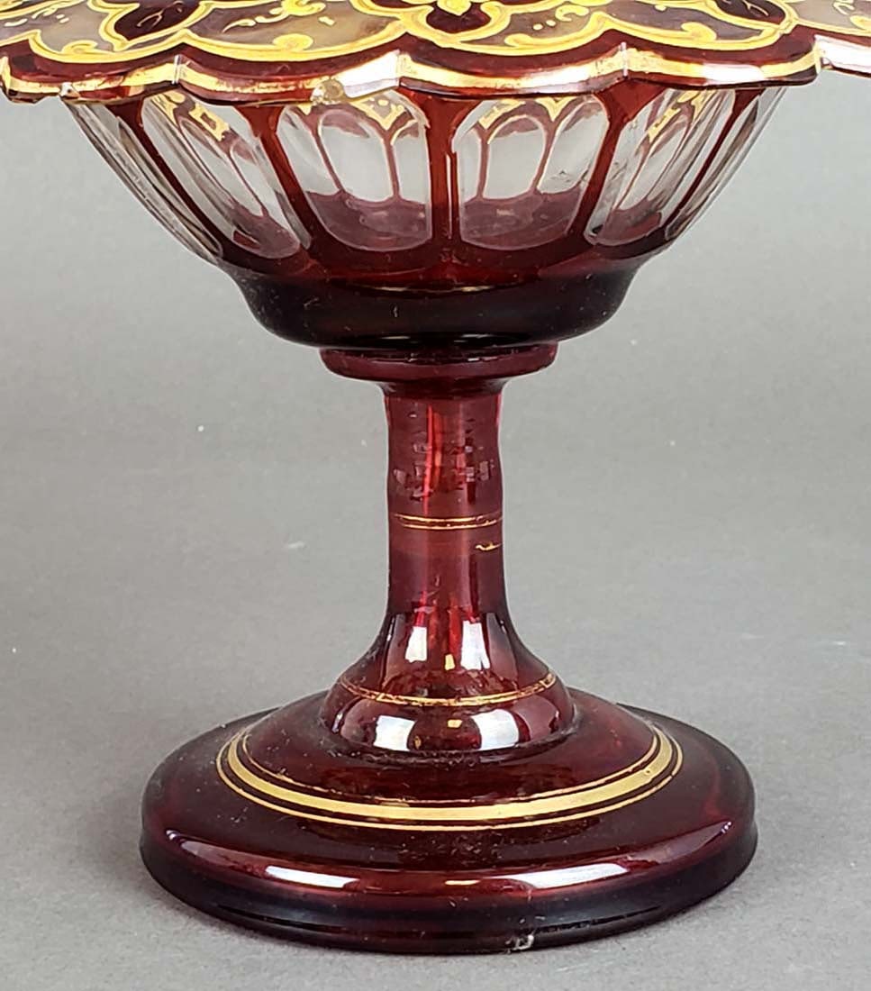 Bohemian Glass Candy Dish - 3