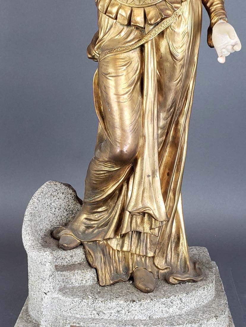 Large Argentinian Bronze and Marble Figure Signed - 3