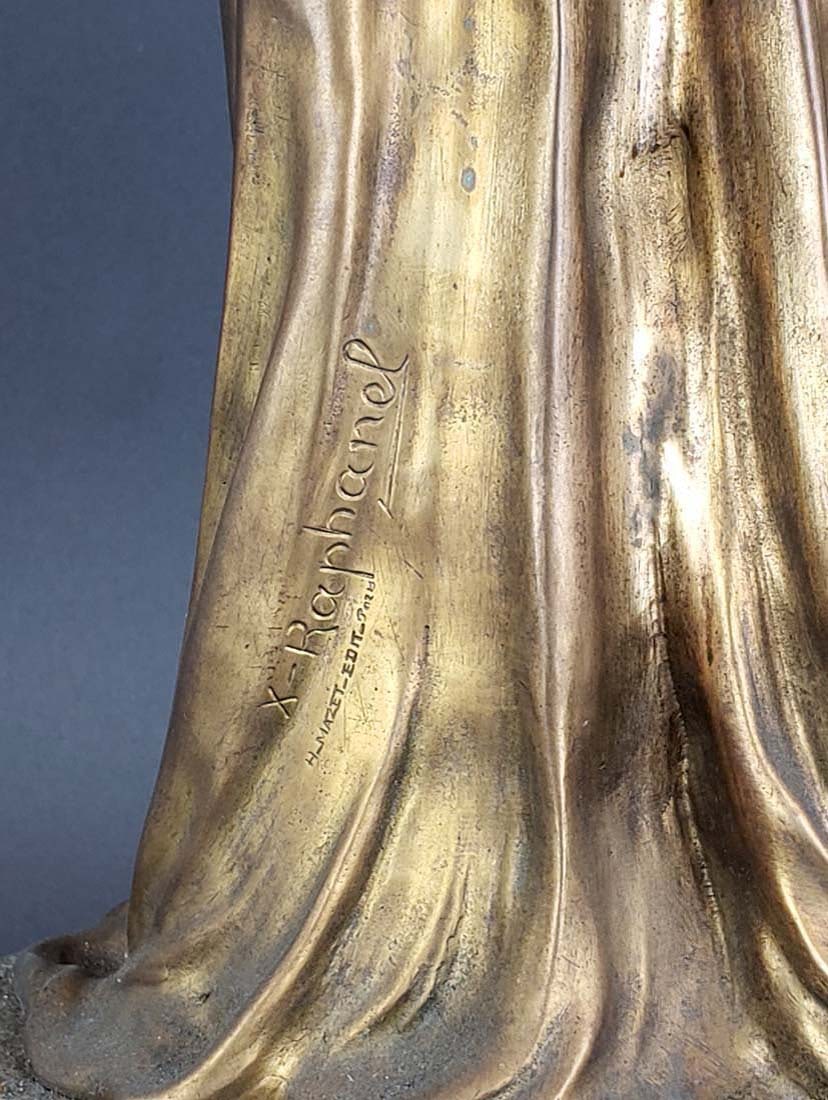 Large Argentinian Bronze and Marble Figure Signed - 7