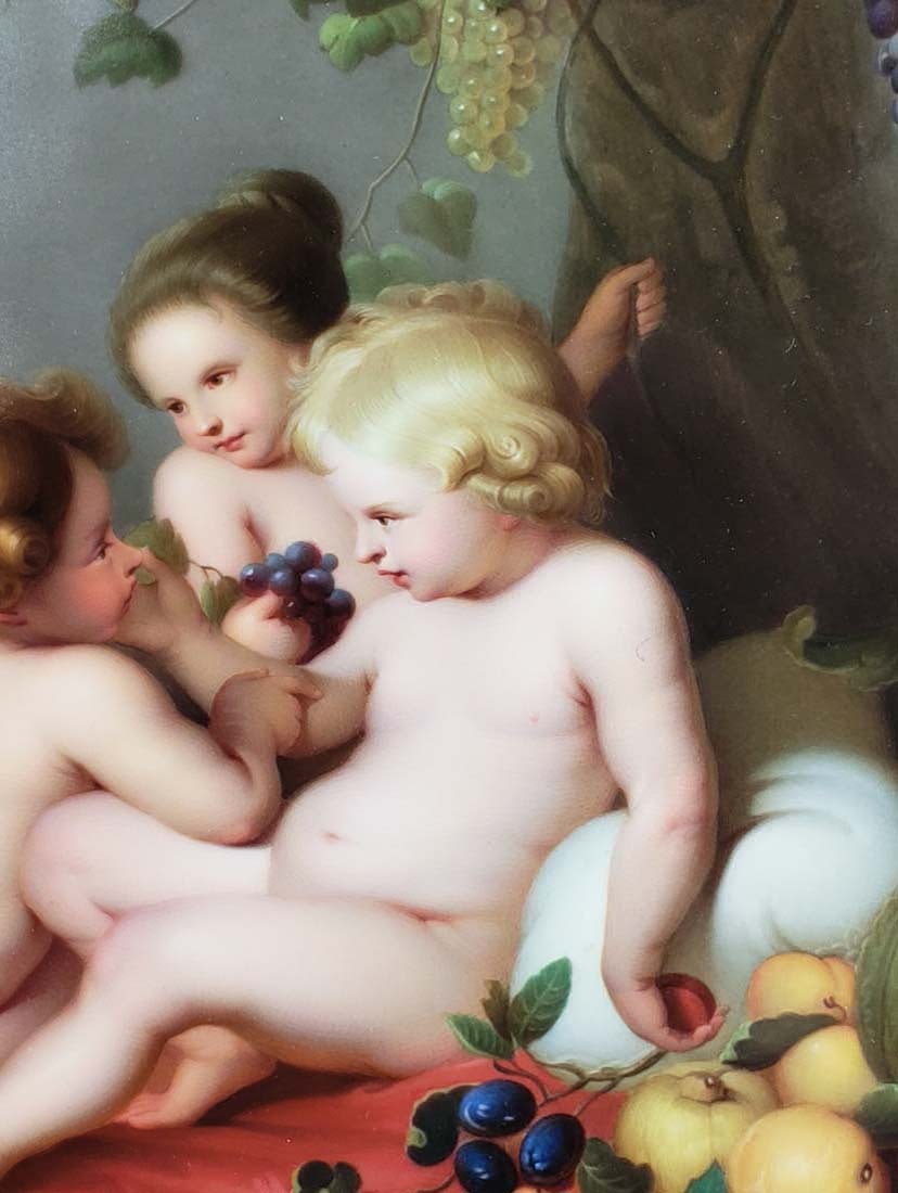 KPM Plaque in Giltwood Frame "Reubens Painting", Circa - 3