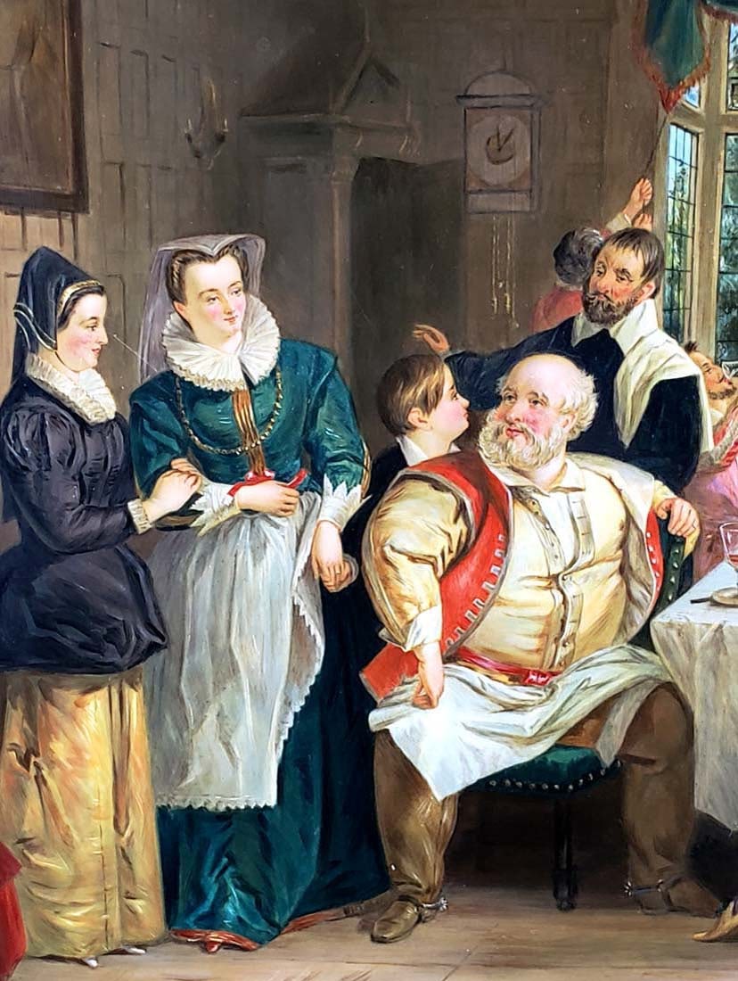 George Gray Signed English Plaque "Tavern Scene", Circa - 3