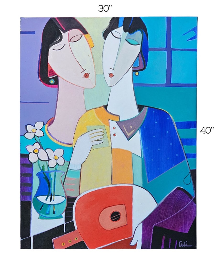 'Whispers Of Peace' Acrylic On Canvas Painting: 'Whispers Of Peace' Acrylic On Canvas Painting. 30" x 40"