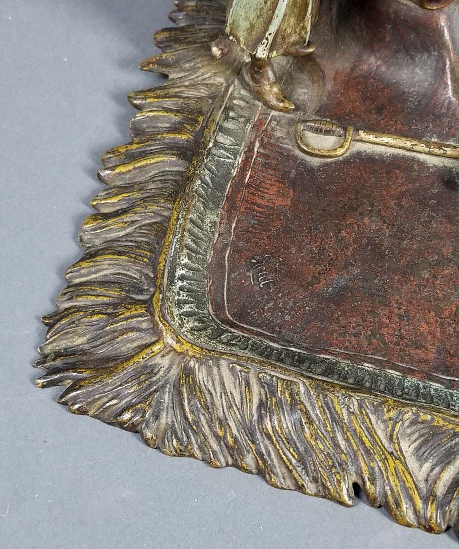 Late 19th C. Austrian Cold Painted Group Signed - 3