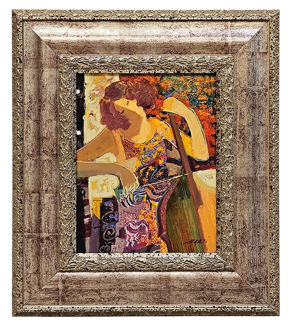 Oil On Canvas Painting By Mahmood Sabzi: Oil On Canvas Painting By Mahmood Sabzi. Frame: 20" x 23" \ Canvas: 11" x 14" Professionally known as Sabzi, is an Iranian artist known for his abstract impressionist paintings. Sabzi. Born. Ahvaz,