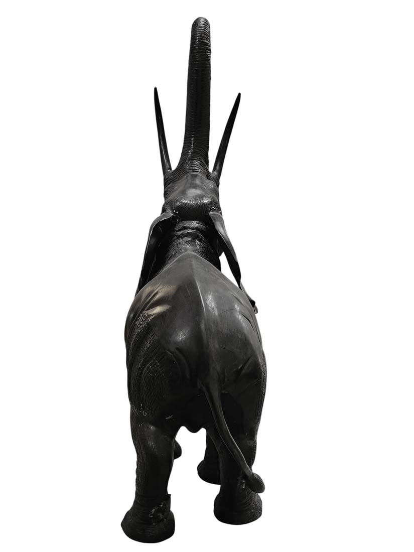 Large Continental Figural Bronze Elephant Statue - 8