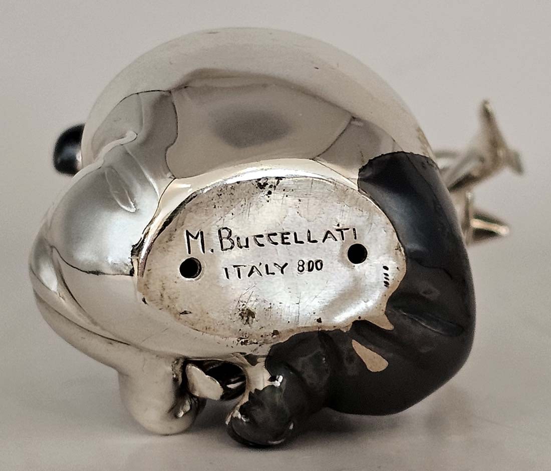 800 Silver Mario Buccellati Panda With Leaves - 2