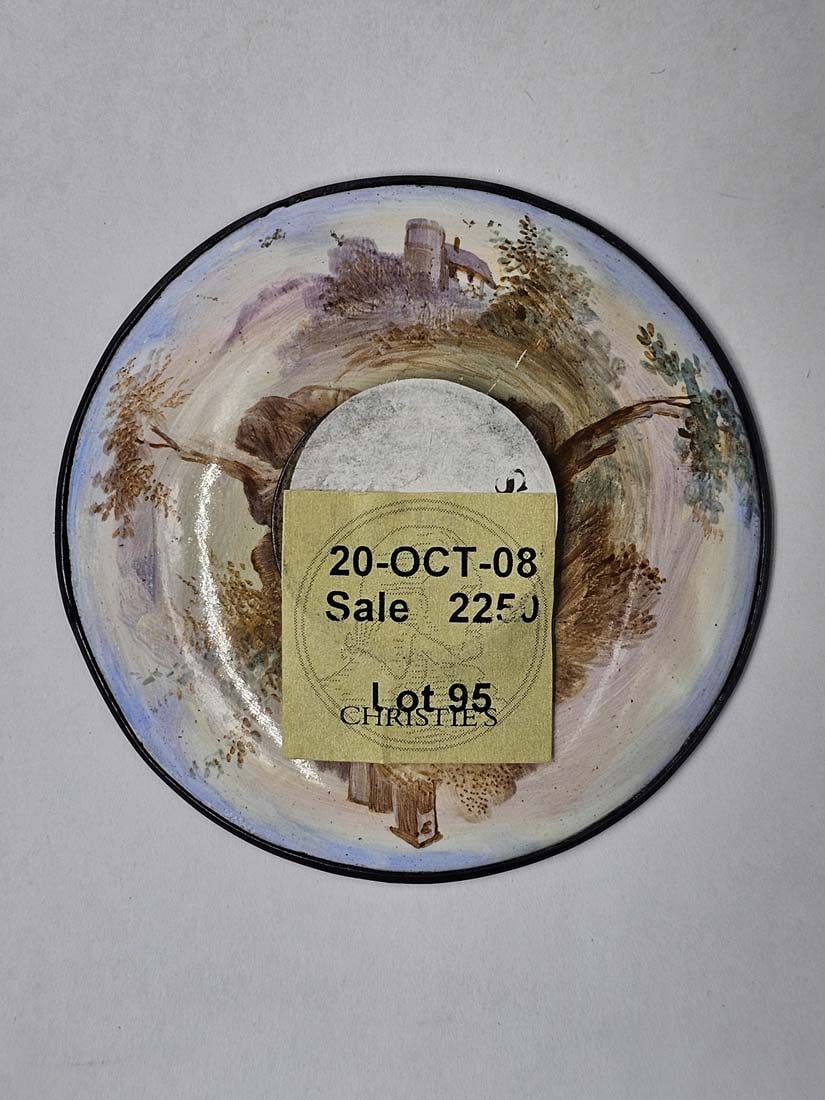 19th C. Viennese Enamel On Silver (~366g) Tea Set - 12