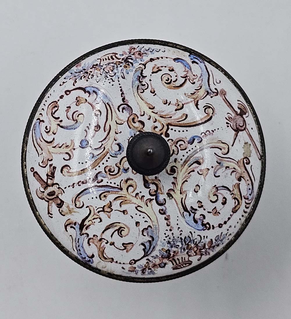 19th C. Viennese Enamel On Silver (~366g) Tea Set - 19