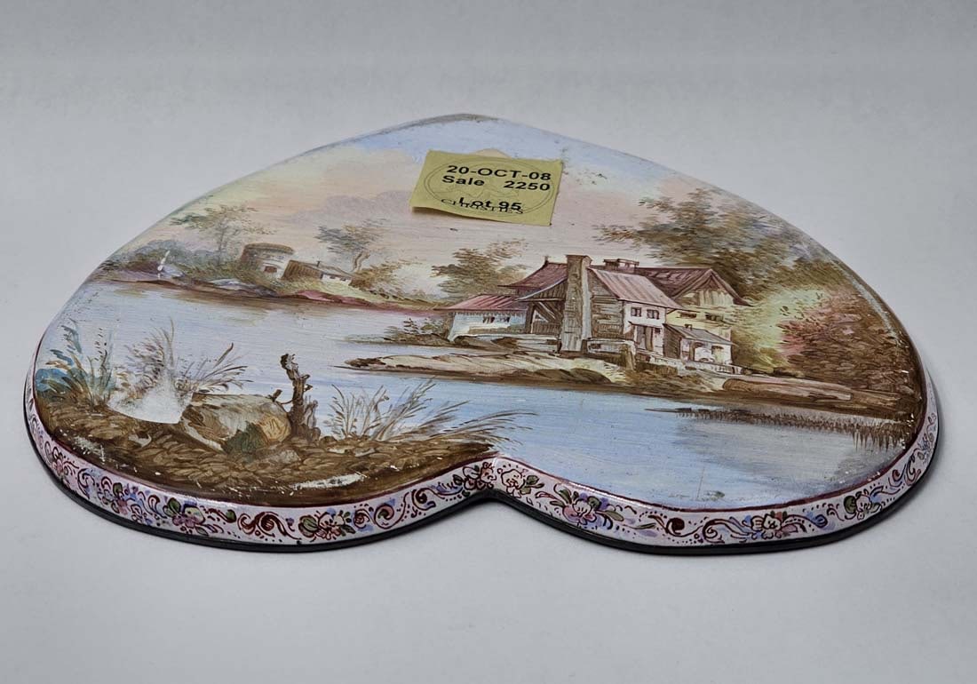 19th C. Viennese Enamel On Silver (~366g) Tea Set - 4