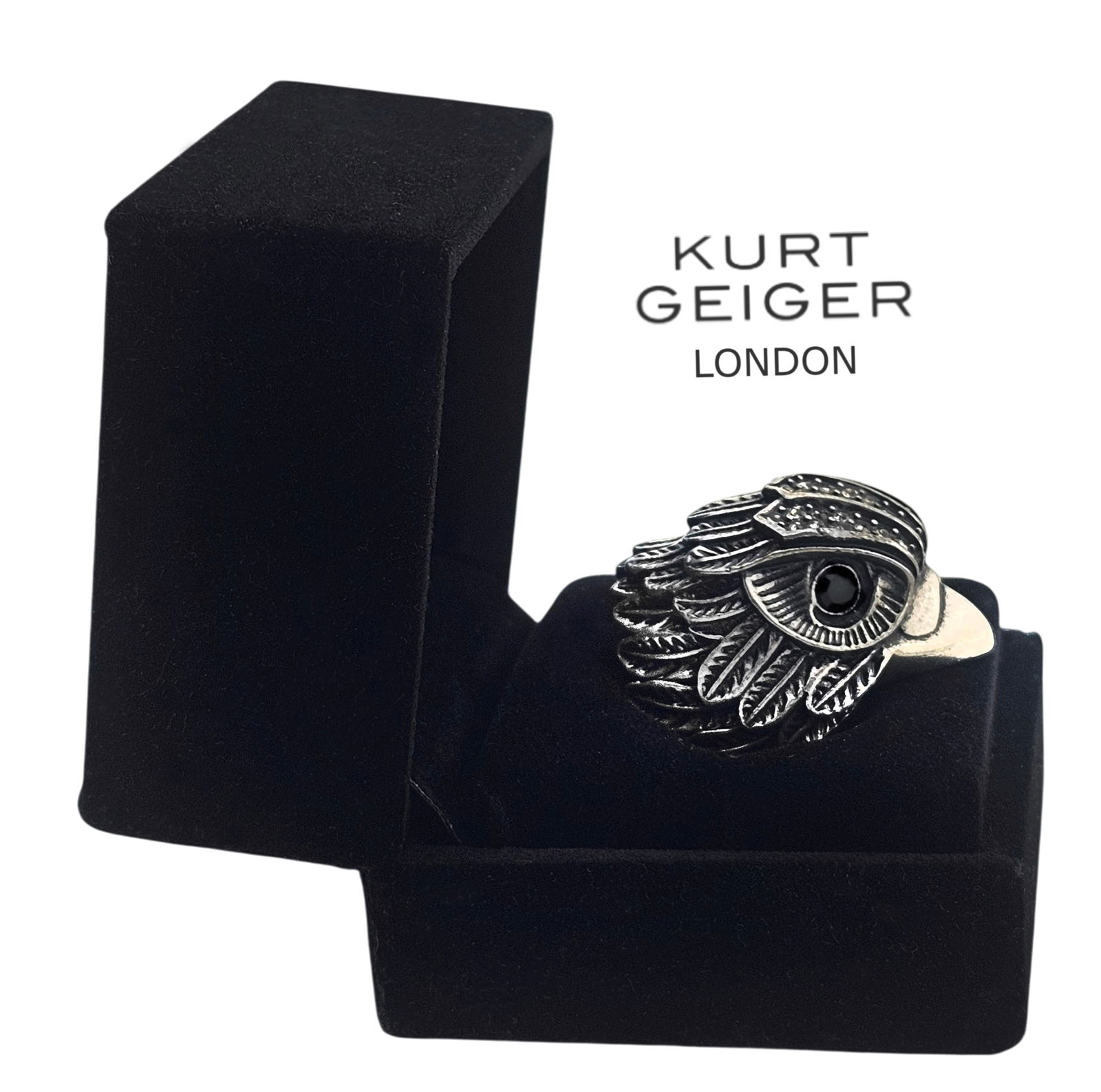 Eagle Cocktail Gothic Ring By Kurt Geiger, London: Eagle Cocktail Gothic Ring By Kurt Geiger, London. ~ Size 9 USA (45g) H 1 3/4" x 2" x 2"
